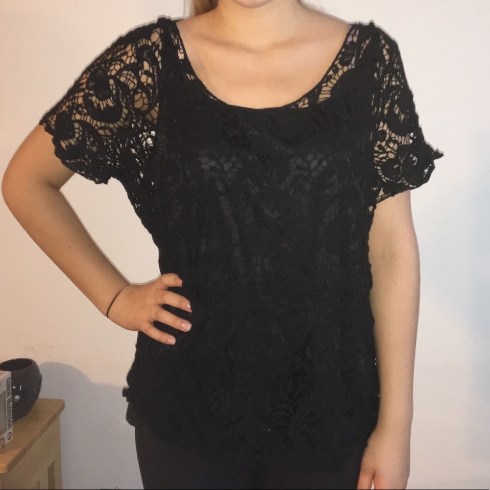 Black Lace Shirt